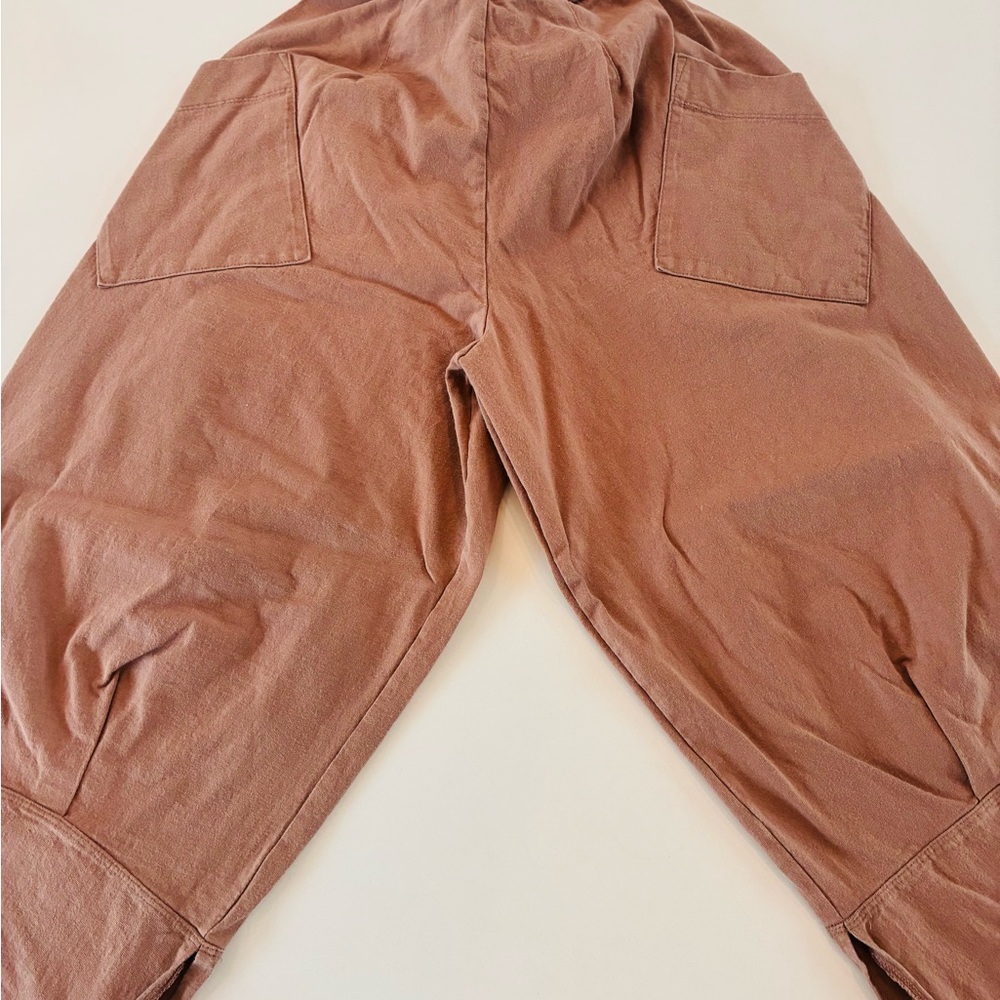 Chic Tan Casual Cotton Pants View 2